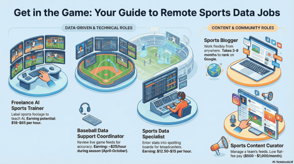 Infographic on Remote Sports Statistics Entry Jobs