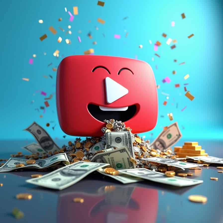 A YouTube Channel monetized from day 1 earning lots of money.