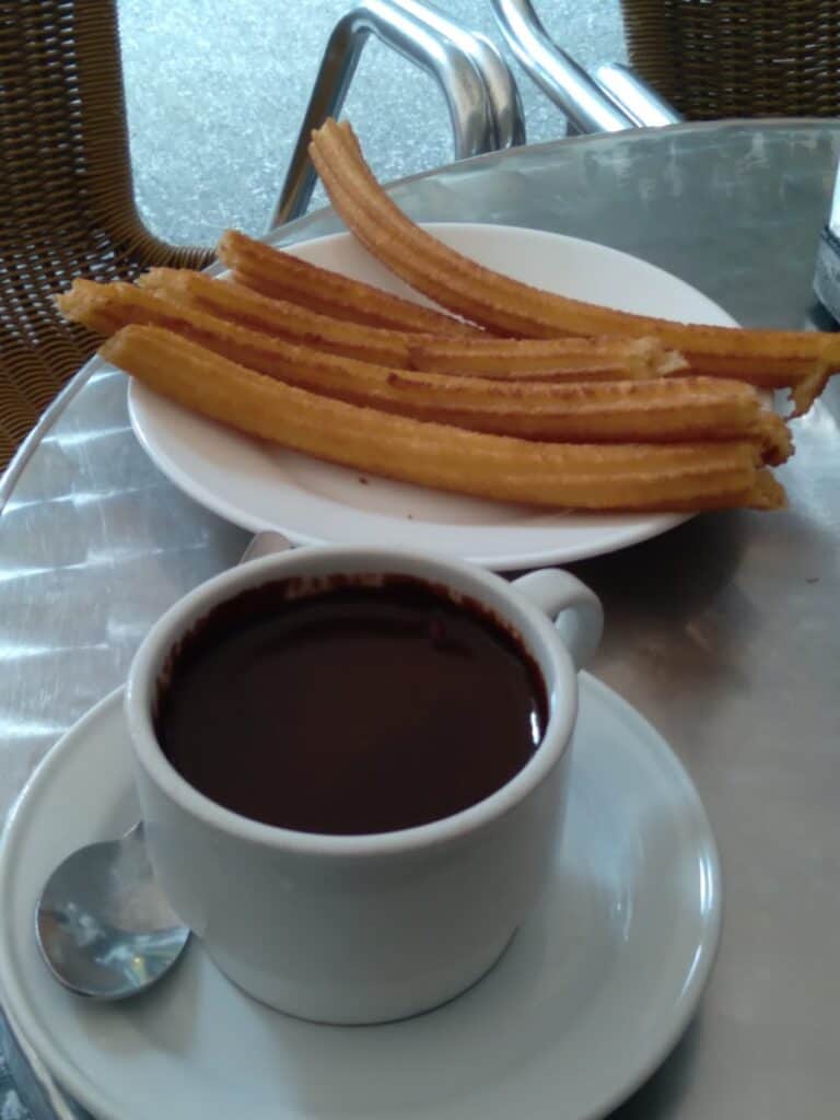 Churros and coffee, famous in madrid Spain. Some wonder about the best buy me a coffee alternatives